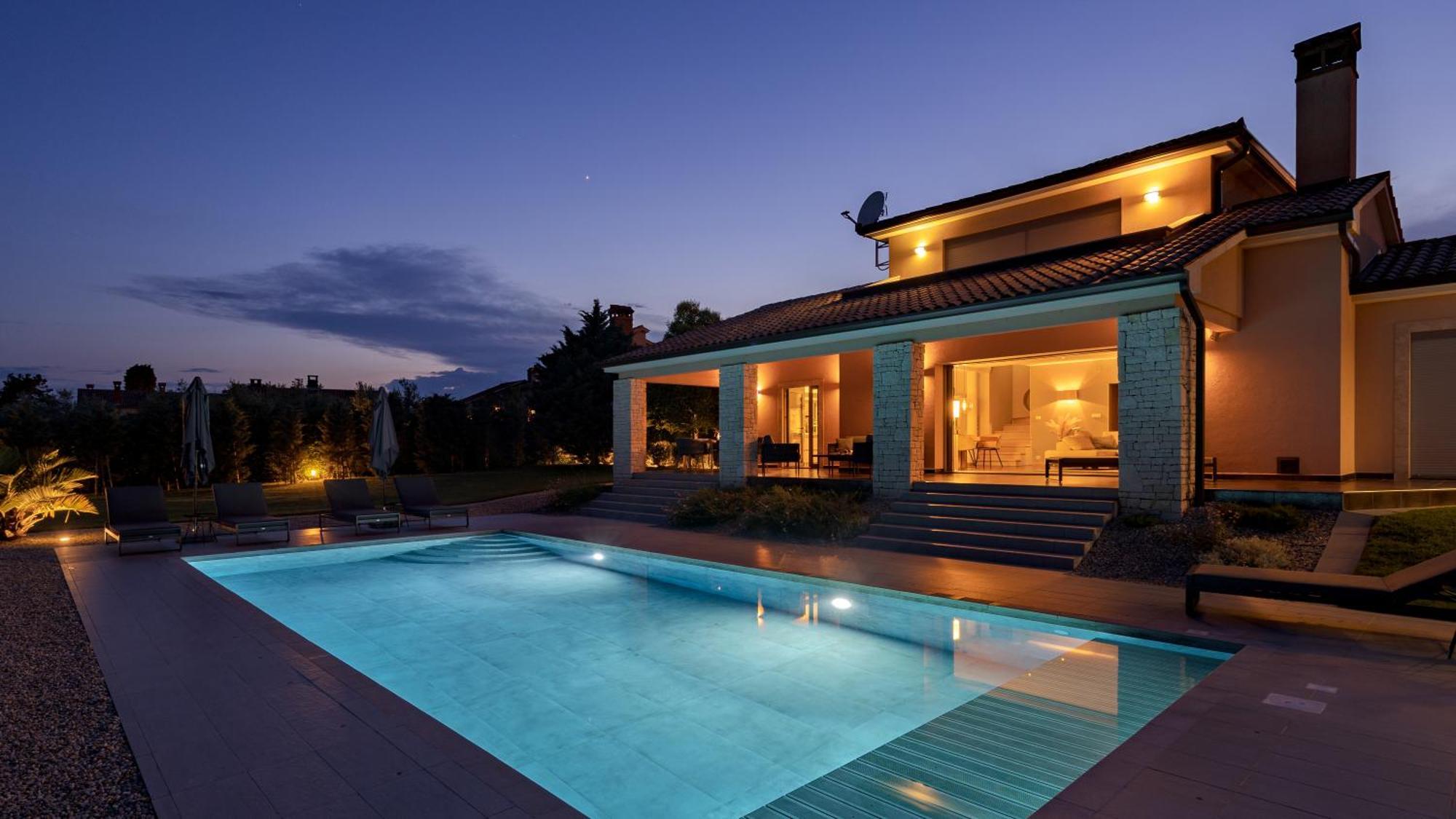 Villa Labin In Zartinj - Luxury Privacy Heated Pool With Auto Cover ภายนอก รูปภาพ