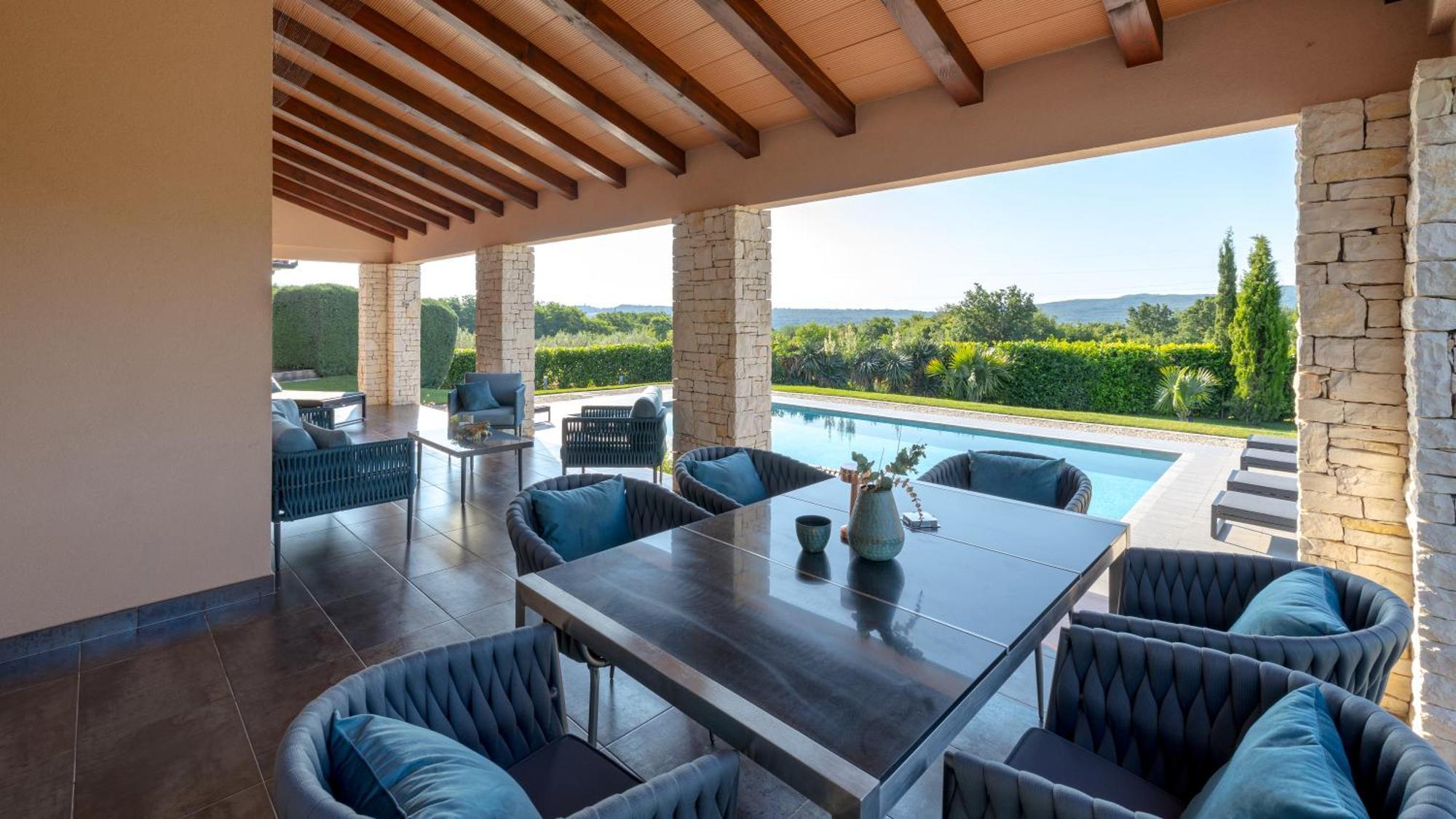 Villa Labin In Zartinj - Luxury Privacy Heated Pool With Auto Cover ภายนอก รูปภาพ