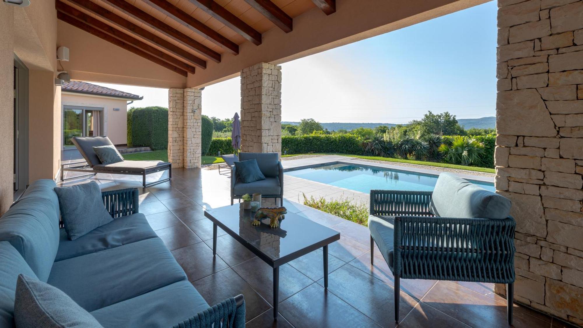Villa Labin In Zartinj - Luxury Privacy Heated Pool With Auto Cover ภายนอก รูปภาพ