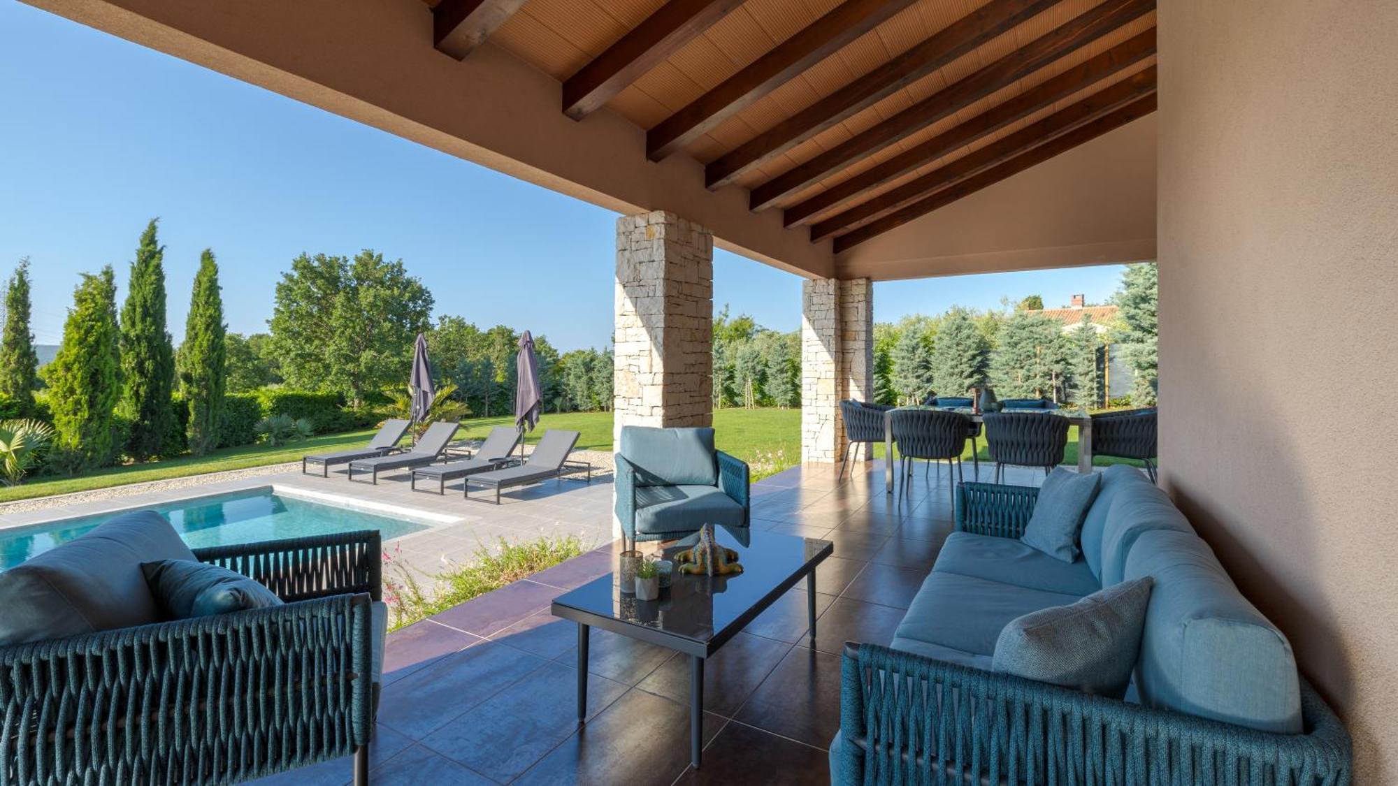 Villa Labin In Zartinj - Luxury Privacy Heated Pool With Auto Cover ภายนอก รูปภาพ